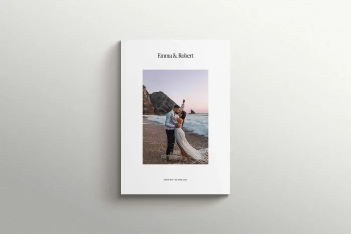 Creative Wedding Magazine Album — Fashion Aesthetic, Softcover Photo Book in Portrait, Landscape & Square