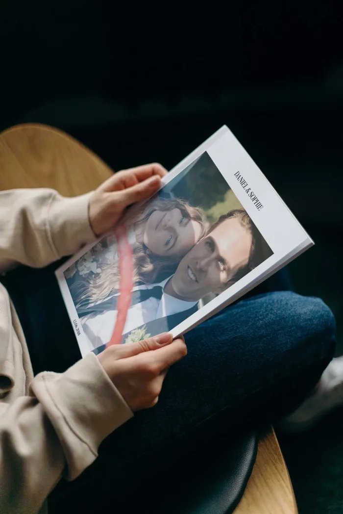 Modern Wedding Magazine Album — Editorial Aesthetic, Softcover Photo Book in Portrait, Landscape & Square